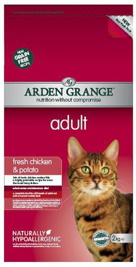 Arden grange cat adult chicken & potato pienso para gatos