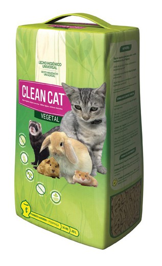 Arena para gatos ferplast clean cat vegetalia 20l