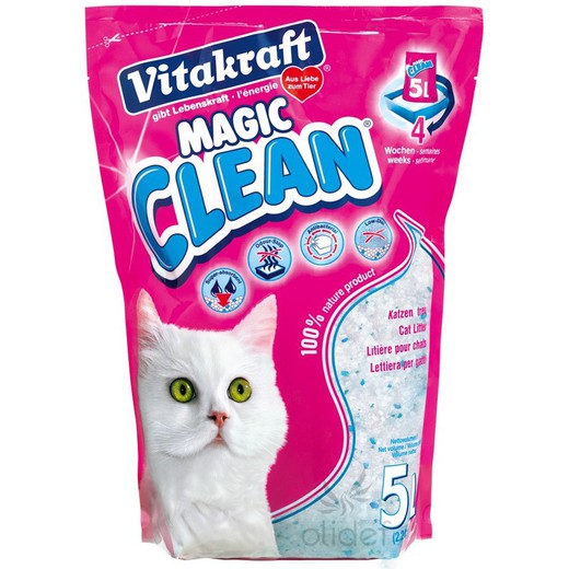 Arena para gatos magic clean de vitakraft 6x4,2 litros