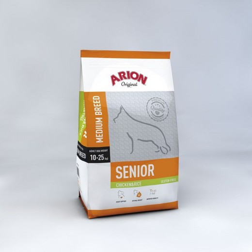 Arion Original Adult Medium Senior Chicken & Rice pienso para perros