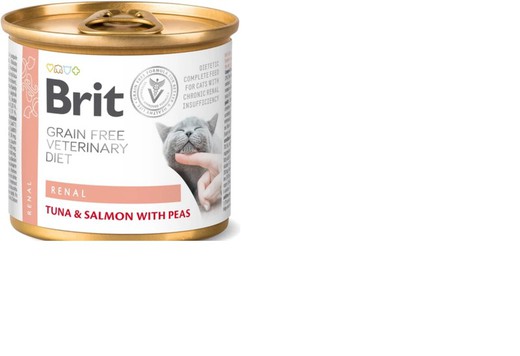 Brit lata renal gato 200gr. ( 6 unidades) comida húmeda para gatos dieta especial