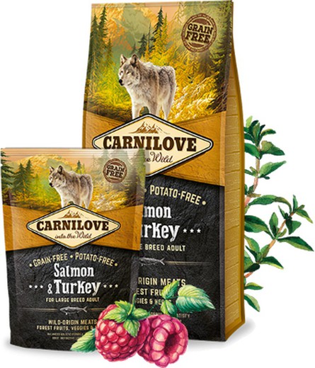 Carnilove Canine Adult Large Salmón y Pavo pienso para perros