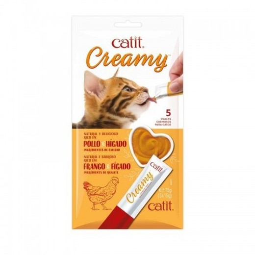 Catit Creamy Snacks Cremosos para Gatos