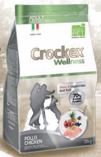 Crockex Wellness Adult Medium-Maxi Chicken & Rice pienso para perros