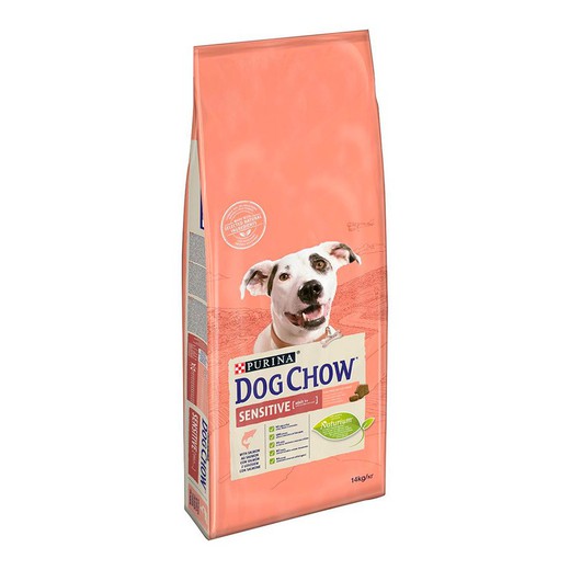 Dog Chow Sensitive salmón y arroz pienso para perros