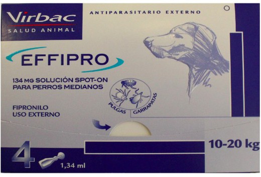 Effipro 134 mg spot on perro 10-20 kg v2 antiparasitario para perros