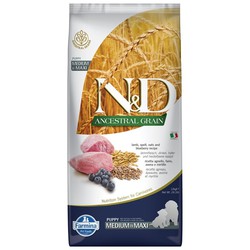 Farmina N&D Ancestral Grain Puppy Medium-Maxi Cordero pienso para perros