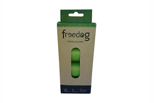 Freedog Bolsas Biodegradables 4x15bolsas