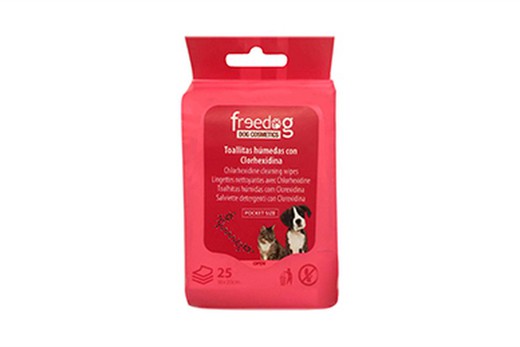 Freedog Toallitas Clorhexidina Pocket Size 25uds