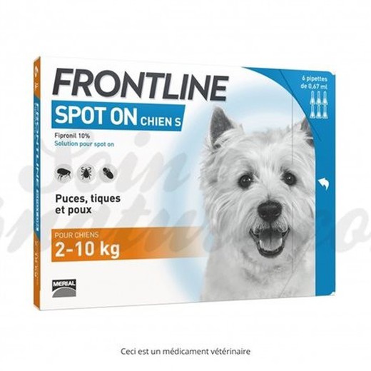 Frontline spot on perros de 2-10kg antiparasitario para perros