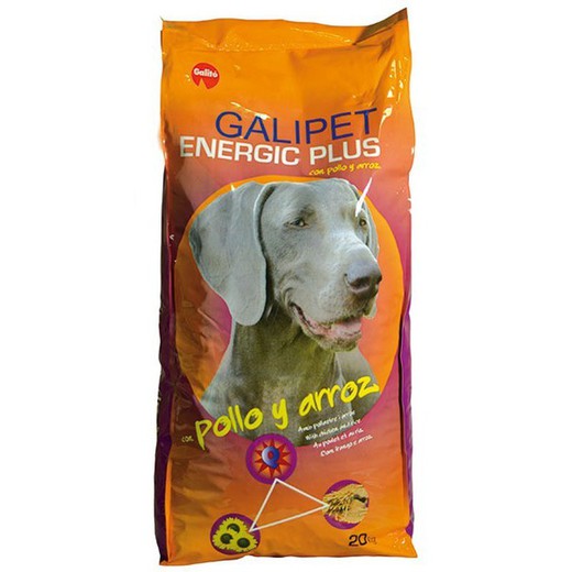 Galipet Dog Energic Plus Pollo y Arroz pienso para perros
