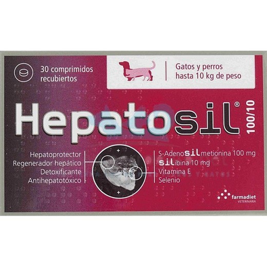 Hepatosil 100-10 30 Cds Gatos-Perros