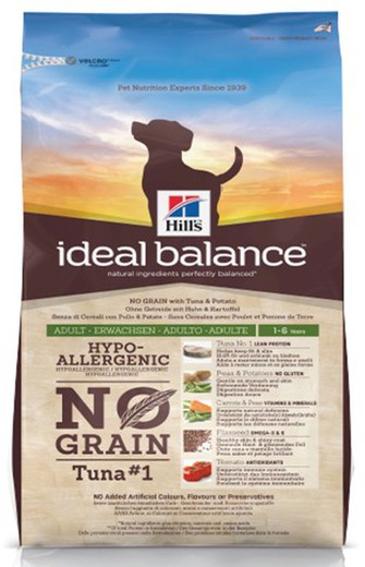 Hill's Ideal Balance Canine Adult No Grain Atún & Patata pienso para perros