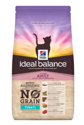 Hill's ideal balance feline adult no grain atún & patata pienso para gatos