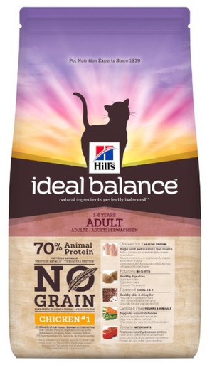 Hill's ideal balance feline adulto no grain pollo y patata pienso para gatos