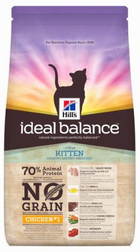 Hill's ideal balance feline kitten no grain pollo patata pienso para gatos