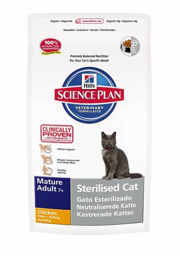 Hill's mature adult 7+ neutered cat esterilizados pienso para gatos