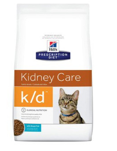Hill's prescription diet feline k-d atún pienso para gatos dieta especial
