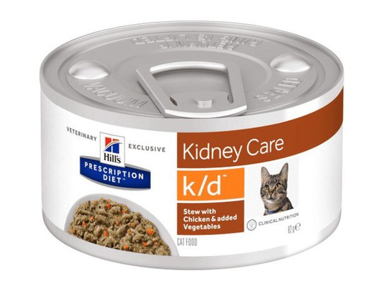 Hill's prescription diet feline k-d pollo estofado comida húmeda para gatos dieta especial