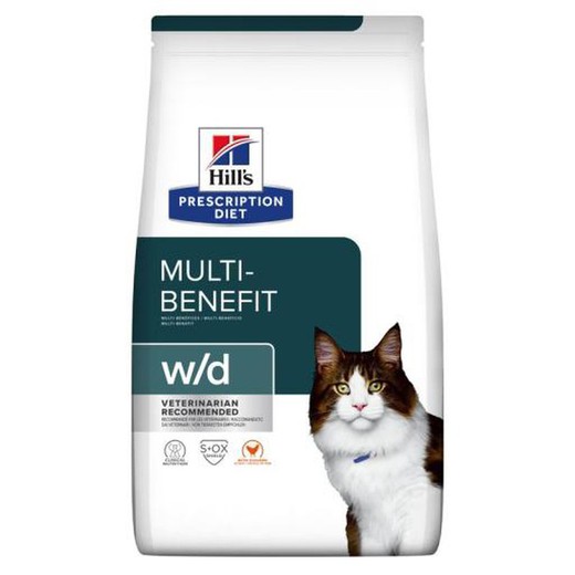 Hill's prescription diet feline w-d pienso para gatos dieta especial