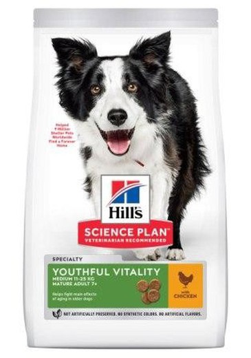 Hill's SP Canine Mature 7+ Youthful Vitality Medium Pollo pienso para perros