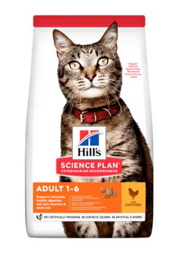 Hill's sp feline adult pollo pienso para gatos