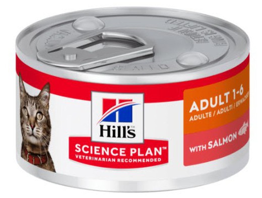 Hill's sp feline adult salmon lata pienso para gatos
