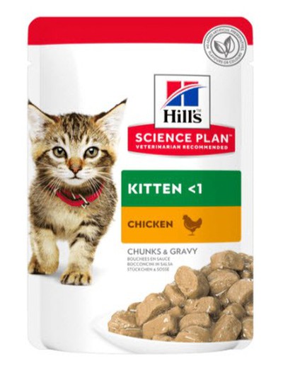Hill's sp feline kitten pollo pouch pienso para gatos