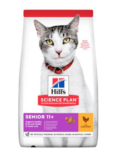 Hill's sp feline senior 11+ pollo pienso para gatos