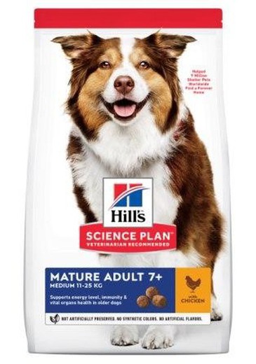 Hill's SP Mature Adult 7+ Active Longevity Razas Medianas con Pollo pienso para perros