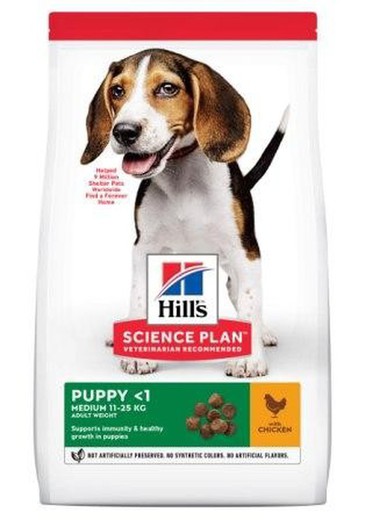 Hill's SP Puppy Healthy Development Razas Medianas con Pollo pienso para perros