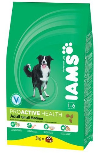 IAMS adulto Pro Active razas pequeñas medianas pienso para perros