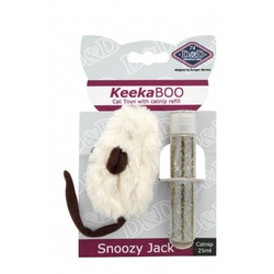 Keeka Boo Snoozy-Jack Juguete para gatos con catnip