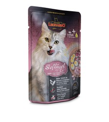 Comida húmeda para gato leonardo menú de pollo y huevo comida húmeda para gatos 16 x 85gr.