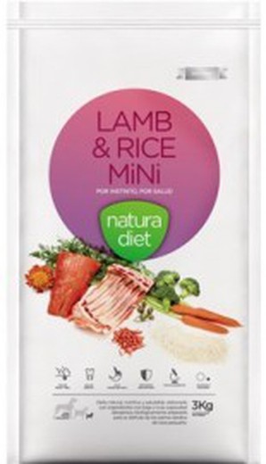 Natura Diet Lamb & Rice Mini pienso para perros