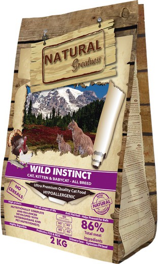 Natural greatness  ultra premium  cat,kitten & babycat  WILD INSTINCT pienso para gatos