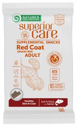 Nature's protection hypoallergenic skin & red coat snack salmón 160 g snack para perros