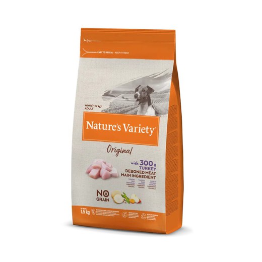 Nature's Variety Original No Grain Mini Adult con Pavo para Perros pienso para perros
