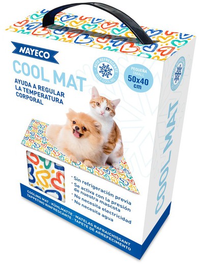 Nayeco Cool Mat Alfombrilla Refrigerante para Perros Corazones
