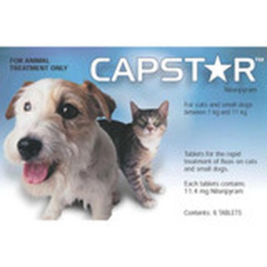 Novartis capstar - 11,45 6 cds (1-11 kg) perro-gato antiparasitario para perros