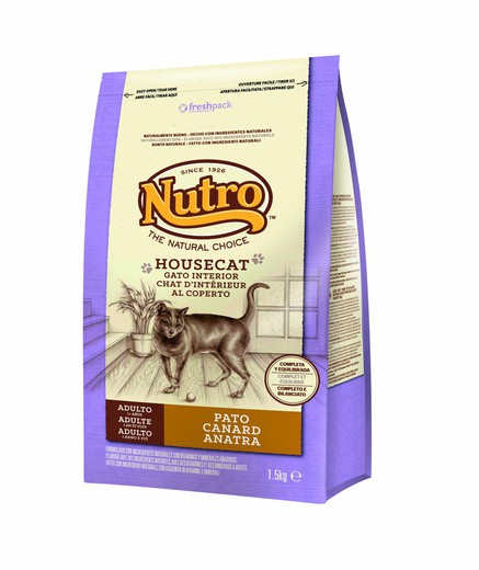 Nutrocat house cat - esterilizado pato 1,5 kg pienso para gatos