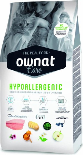 Ownat care hypoallergenic feline 1,5kg pienso para gatos