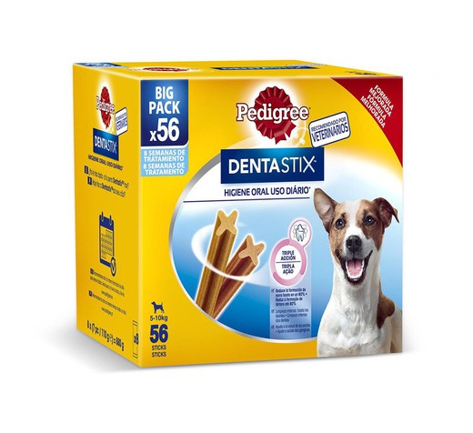 Pedigree multipack dentastix pack 56 pequeño snack para perros