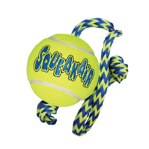 pelota Tenis Air Squeaker KONG with Rope