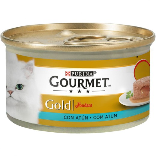 Purina gourmet gold fondant con atún comida húmeda para gatos