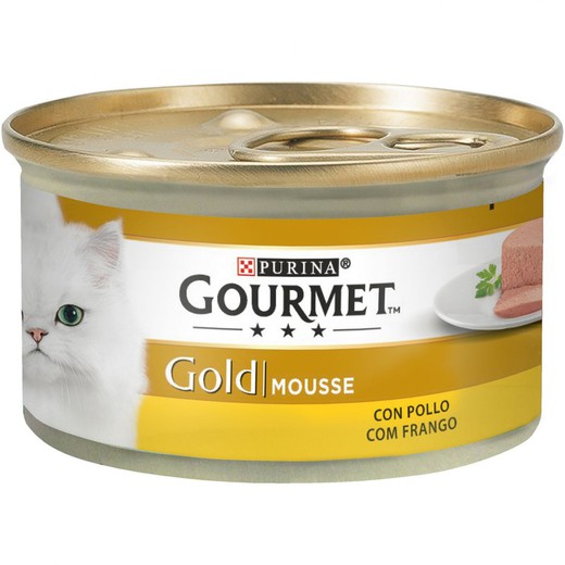 Purina gourmet gold mousse con pollo comida húmeda para gatos