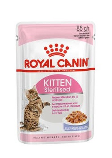 Royal Canin Comida Húmeda Kitten Sterilised en Gelatina para Gatos