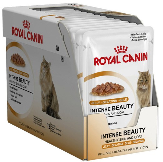 Royal canin intense beauty 12 (85 g) gelly comida húmeda para gatos