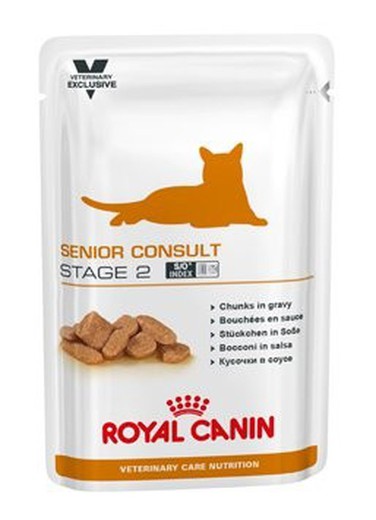 Royal canin wet feline senior consult stage 2. Sobres dieta especial