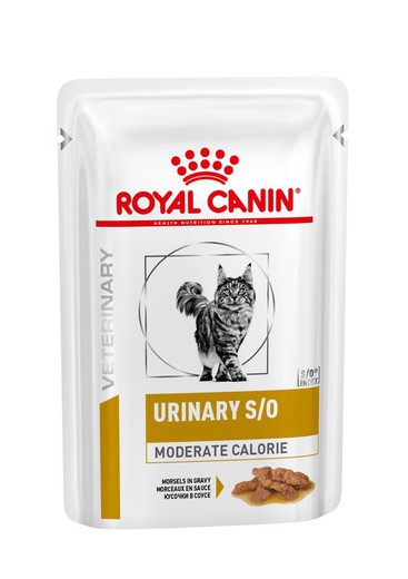 Royal canin wet feline urinary moderate calorie. Sobres dieta especial